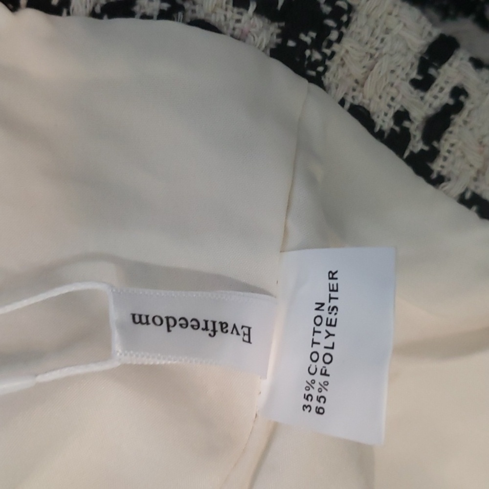 NWT Black/ivory tweed blazer - Picture 15 of 16